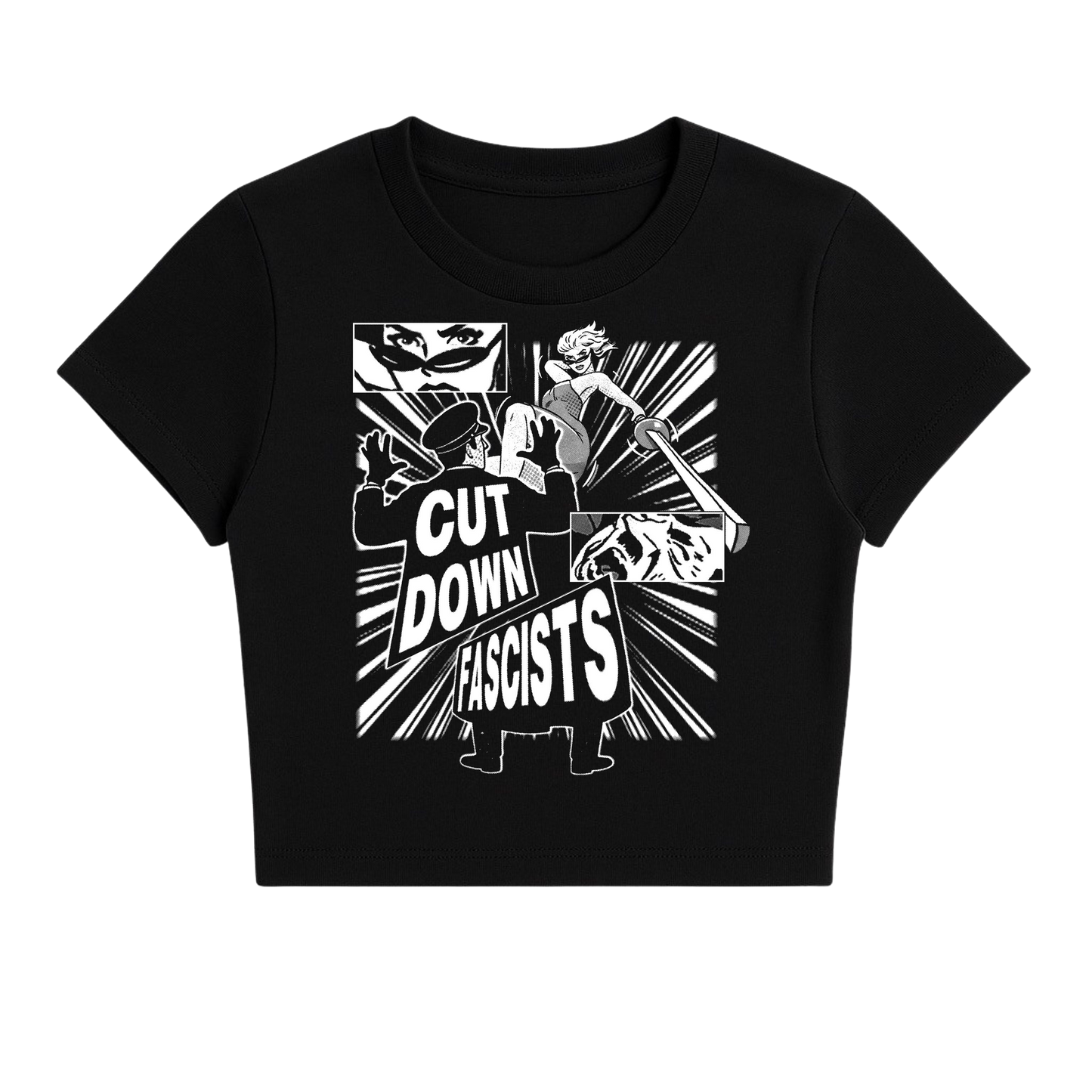 CUT DOWN FASCISTS BABY TEE