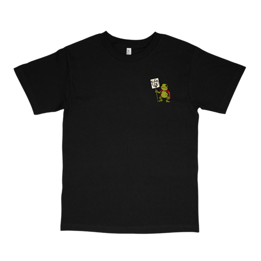 FROGS HATE ICE TEE- BLACK