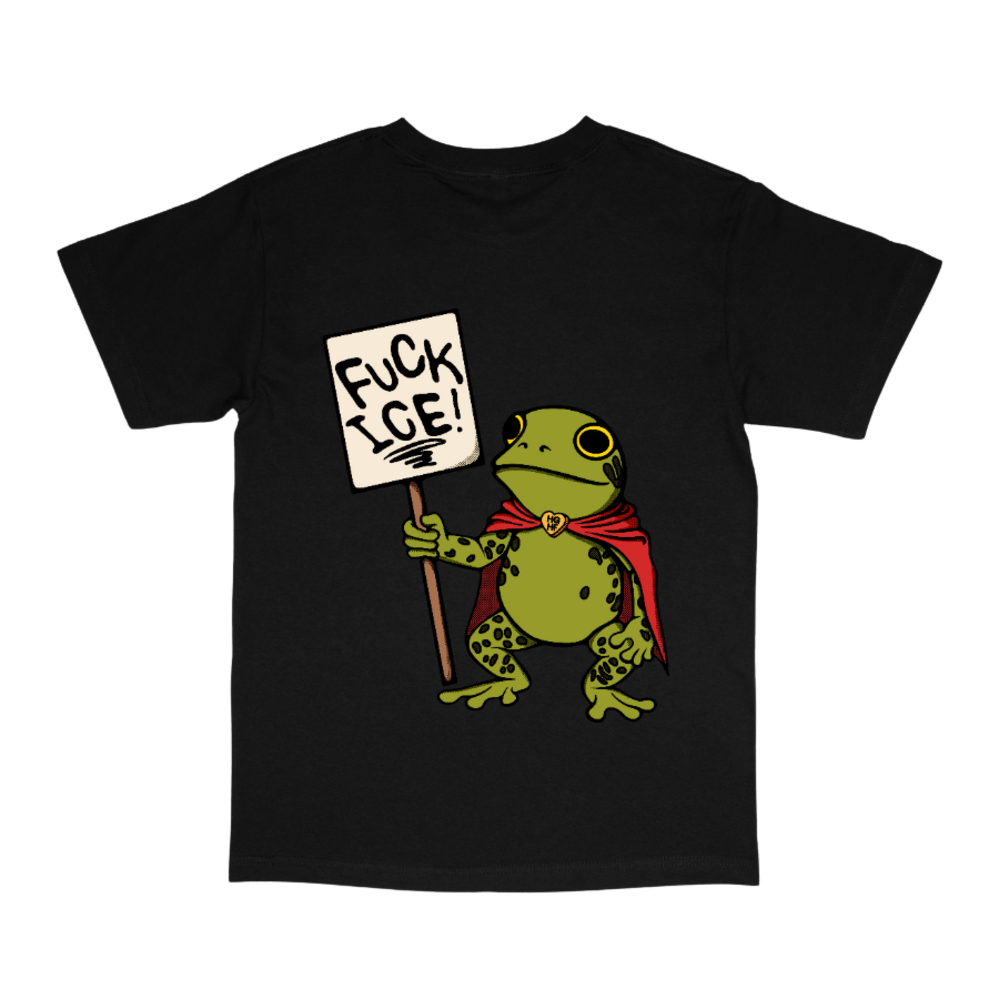 FROGS HATE ICE TEE- BLACK